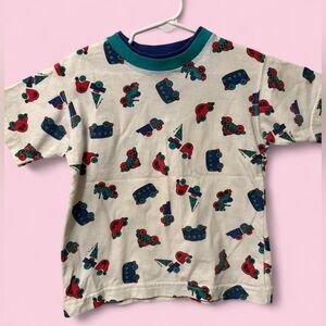 Vintage 90s Reflex Kids 4T Car Print Tee Costa Rica Retro Graphic T-Shirt